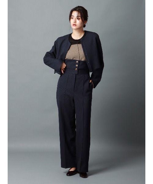 CIS.(シス)の「CIS. シャーリングビスチェ&コルセットワイドパンツレイヤーセット ウォッシャブル ストレッチ(その他パンツ・レディース・グレー/ベージュ・36(7号)/38(9号)/34(5号)/40(11号))」の16枚目の写真