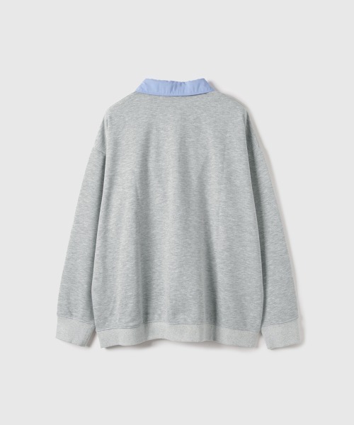 VICKY（ビッキー）の「配色ポロスウェットプルオーバー≪手洗い可能≫（Tシャツ/カットソー・レディース・ブラック/ネイビー/ライトグレー・M）」の20枚目の写真