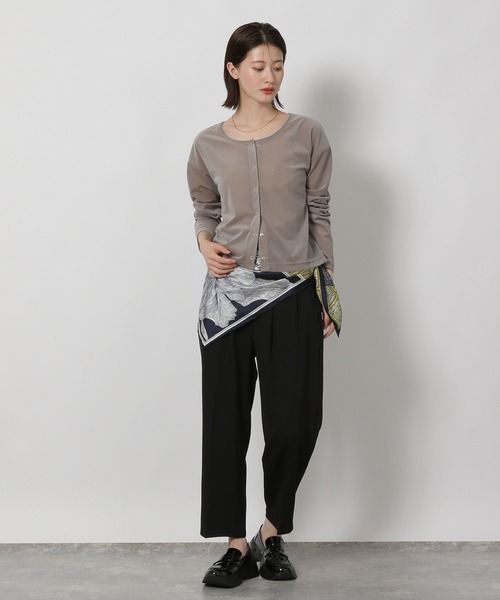 LAKOLE（ラコレ）の「シアーベロアカーディガン / 594713（Tシャツ/カットソー・レディース・ブラック/グレー/ネイビー/イエロー・FREE）」の20枚目の写真