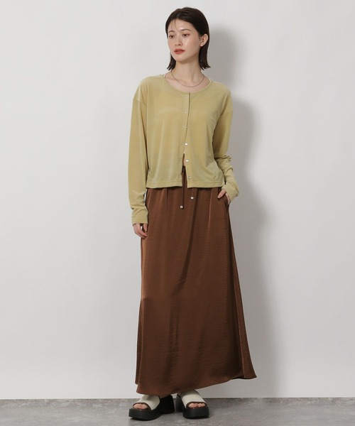 LAKOLE（ラコレ）の「シアーベロアカーディガン / 594713（Tシャツ/カットソー・レディース・ブラック/グレー/ネイビー/イエロー・FREE）」の22枚目の写真