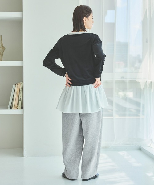 LAKOLE（ラコレ）の「シアーベロアカーディガン / 594713（Tシャツ/カットソー・レディース・ブラック/グレー/ネイビー/イエロー・FREE）」の6枚目の写真