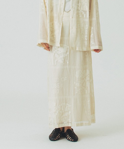 ROSE BUD（ローズバッド）の「ORIGINAL LACE SKIRT（スカート・レディース・オフホワイト/ブラック・ONE SIZE）」の2枚目の写真