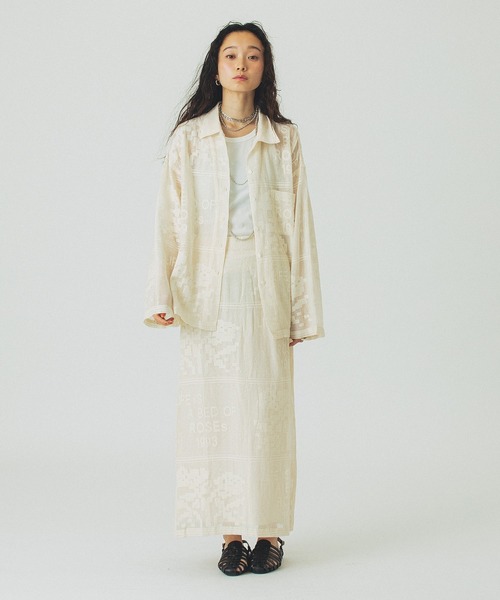 ROSE BUD（ローズバッド）の「ORIGINAL LACE SKIRT（スカート・レディース・オフホワイト/ブラック・ONE SIZE）」の6枚目の写真