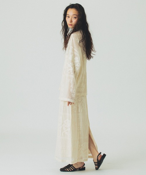ROSE BUD（ローズバッド）の「ORIGINAL LACE SKIRT（スカート・レディース・オフホワイト/ブラック・ONE SIZE）」の7枚目の写真