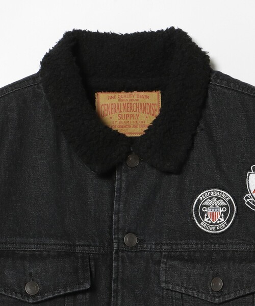 BEAMS HEART(ビームスハート)の「【完売間近】シェルパトラッカー ジャケット/Sherpa Trucker Jacket(裏ボア仕様・ヴィンテージライク・リラックスフィット・ショート丈・ブラックデニム)(デニムジャケット・メンズ・チャコールグレー/ブラック・LARGE/MEDIUM/SMALL)」の19枚目の写真