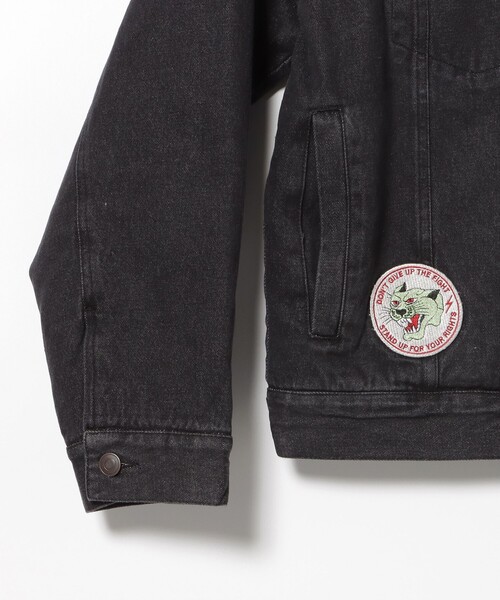 BEAMS HEART(ビームスハート)の「【完売間近】シェルパトラッカー ジャケット/Sherpa Trucker Jacket(裏ボア仕様・ヴィンテージライク・リラックスフィット・ショート丈・ブラックデニム)(デニムジャケット・メンズ・チャコールグレー/ブラック・LARGE/MEDIUM/SMALL)」の21枚目の写真