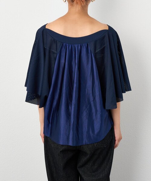 etsinta（エシンタ）の「etsintaリメイクメッシュフレアtee（Tシャツ/カットソー・レディース・ブラック・ONE SIZE）」の13枚目の写真