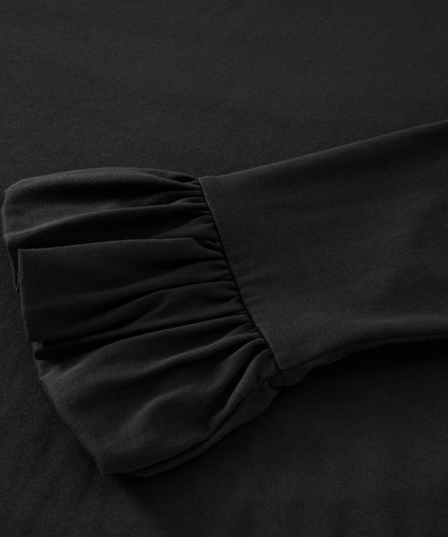 BARNYARDSTORM（バンヤードストーム）の「BARNYARDSTORM / バルーンスリーブプルオーバー/マシンウォッシャブル（Tシャツ/カットソー・レディース・ホワイト/ブラック・FREE）」の3枚目の写真