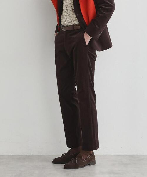 TAKEO KIKUCHI（タケオキクチ）の「サイドゴアストレッチコーデュロイパンツ（スラックス・メンズ・ネイビー/ブラウン系その他/ブラック/ライトベージュ/ブラウン系・01/04/03/02）」の3枚目の写真