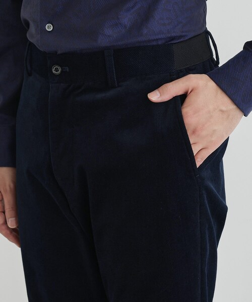 TAKEO KIKUCHI（タケオキクチ）の「サイドゴアストレッチコーデュロイパンツ（スラックス・メンズ・ネイビー/ブラウン系その他/ブラック/ライトベージュ/ブラウン系・01/04/03/02）」の10枚目の写真