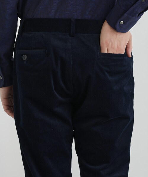 TAKEO KIKUCHI（タケオキクチ）の「サイドゴアストレッチコーデュロイパンツ（スラックス・メンズ・ネイビー/ブラウン系その他/ブラック/ライトベージュ/ブラウン系・01/04/03/02）」の11枚目の写真