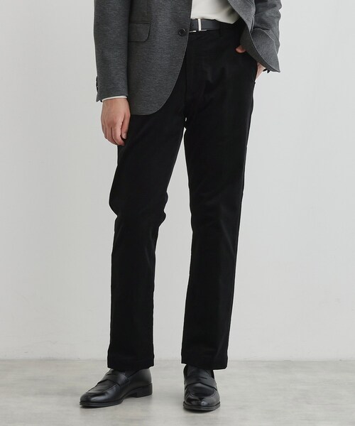 TAKEO KIKUCHI（タケオキクチ）の「サイドゴアストレッチコーデュロイパンツ（スラックス・メンズ・ネイビー/ブラウン系その他/ブラック/ライトベージュ/ブラウン系・01/04/03/02）」の16枚目の写真