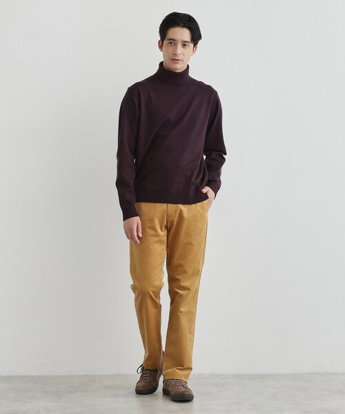 TAKEO KIKUCHI（タケオキクチ）の「サイドゴアストレッチコーデュロイパンツ（スラックス・メンズ・ネイビー/ブラウン系その他/ブラック/ライトベージュ/ブラウン系・01/04/03/02）」の22枚目の写真