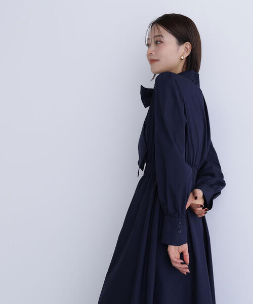 セール】◇2wayボウタイギャザーワンピース（ワンピース）｜NATURAL