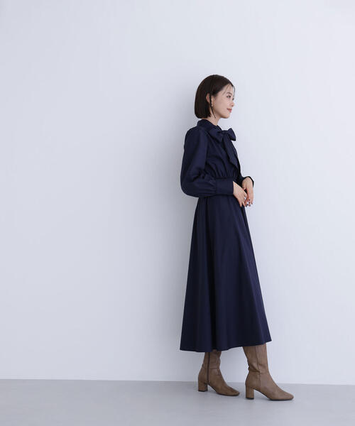 セール】◇2wayボウタイギャザーワンピース（ワンピース）｜NATURAL