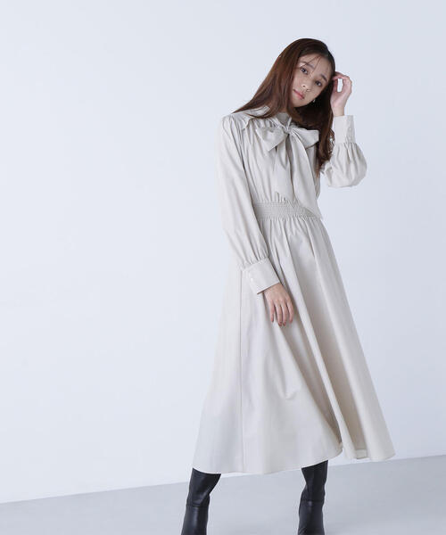 セール】◇2wayボウタイギャザーワンピース（ワンピース）｜NATURAL
