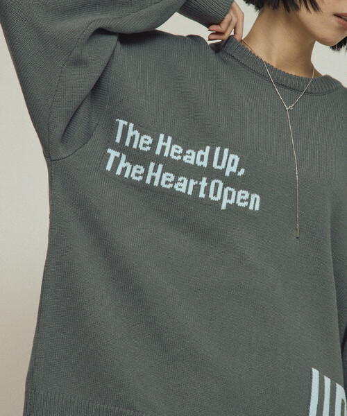 Firsthand（ファーストハンド）の「Firsthand/ファーストハンド スウェットライク レタードニット / ジャガードニット（ニット/セーター・レディース・オフホワイト/チャコールグレー/グレー/ブラウン・ﾌﾘ-）」の14枚目の写真