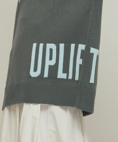 Firsthand（ファーストハンド）の「Firsthand/ファーストハンド スウェットライク レタードニット / ジャガードニット（ニット/セーター・レディース・オフホワイト/チャコールグレー/グレー/ブラウン・ﾌﾘ-）」の15枚目の写真