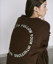 Firsthand | Firsthand/ファーストハンド スウェットライク レタードニット / ジャガードニット(ニット/セーター)