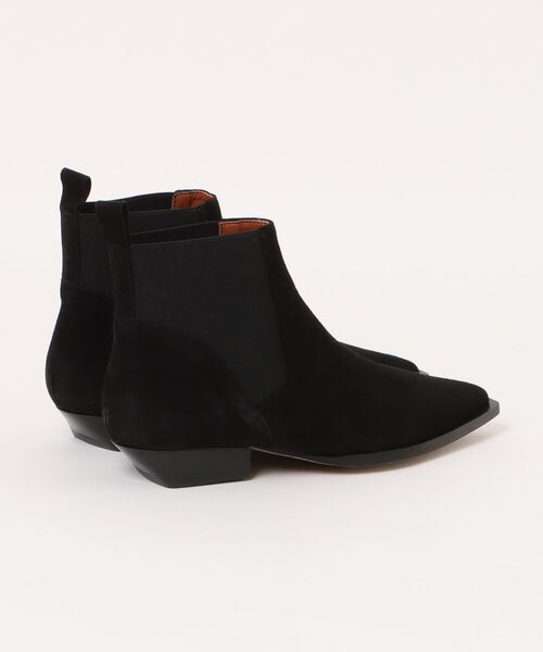 ANGEL ALARCON】ポインテッドトウローヒールサイドゴア(D53008