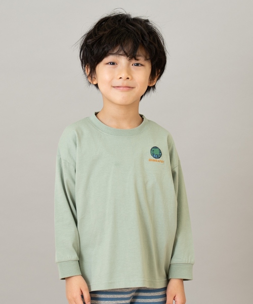 セール】【綿100】【365D.】サブジェクト刺繍ロンT（Tシャツ