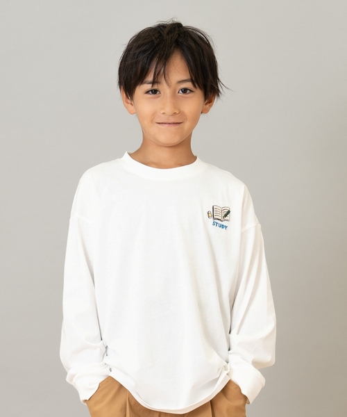 セール】【綿100】【365D.】サブジェクト刺繍ロンT（Tシャツ