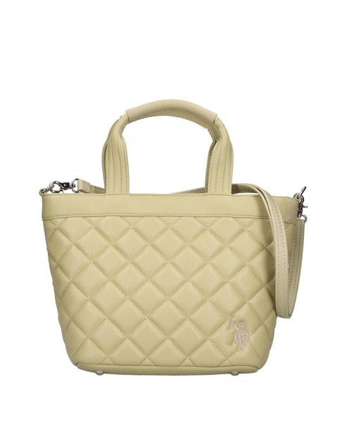 U.S. POLO ASSN.(ユーエスポロアッスン)の「【U.S. POLO ASSN.】 ユーエスポロアッスン Cross check quilting トートバッグ USPA-2725(トートバッグ・レディース・アイボリー/ブラック/ホワイト/ブラウン/グリーン/ピンク・FREE)」の5枚目の写真