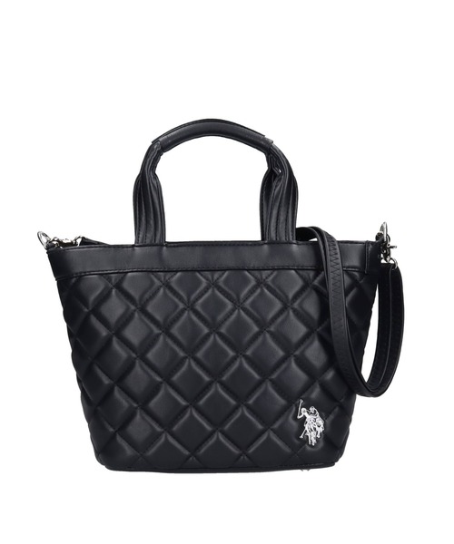 U.S. POLO ASSN.(ユーエスポロアッスン)の「【U.S. POLO ASSN.】 ユーエスポロアッスン Cross check quilting トートバッグ USPA-2725(トートバッグ・レディース・アイボリー/ブラック/ホワイト/ブラウン・FREE)」の3枚目の写真