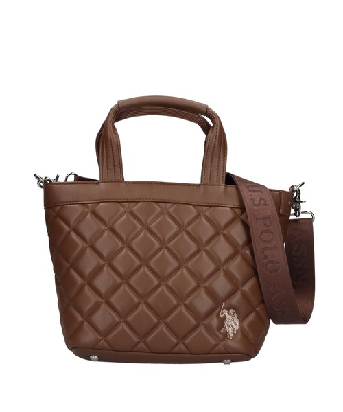 U.S. POLO ASSN.(ユーエスポロアッスン)の「【U.S. POLO ASSN.】 ユーエスポロアッスン Cross check quilting トートバッグ USPA-2725(トートバッグ・レディース・アイボリー/ブラック/ホワイト/ブラウン・FREE)」の7枚目の写真