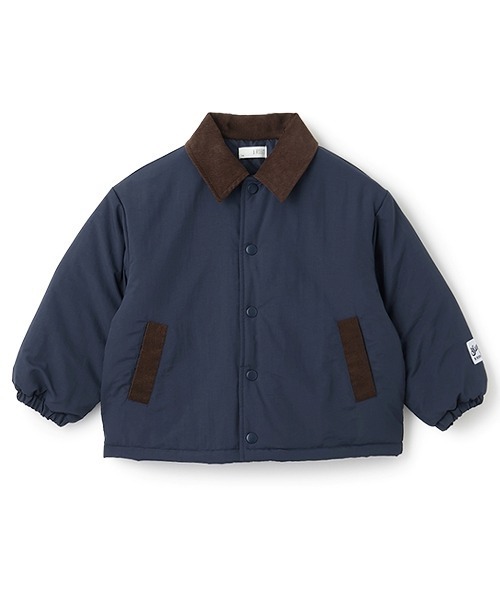 b・ROOM（ビールーム）の「【組み合わせ自由シリーズ】コーデュロイ衿パフジャケット（ブルゾン・キッズ・ネイビー/モカ/カーキ・100cm/110cm/120cm/130cm/140cm/150cm）」の21枚目の写真