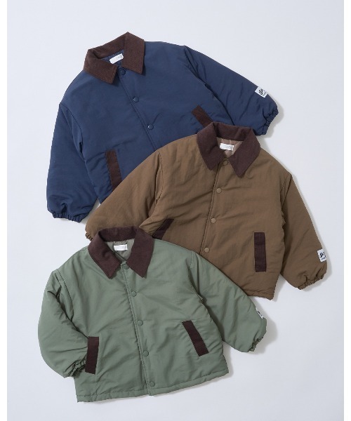 b・ROOM（ビールーム）の「【組み合わせ自由シリーズ】コーデュロイ衿パフジャケット（ブルゾン・キッズ・ネイビー/モカ/カーキ・100cm/110cm/120cm/130cm/140cm/150cm）」の18枚目の写真