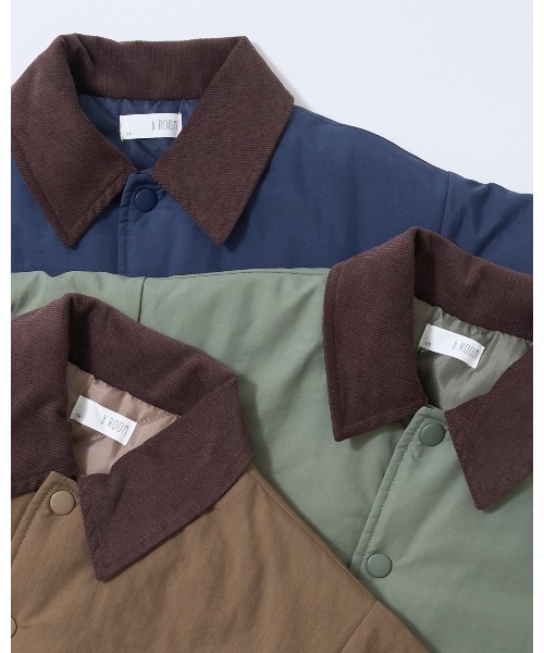 b・ROOM（ビールーム）の「【組み合わせ自由シリーズ】コーデュロイ衿パフジャケット（ブルゾン・キッズ・ネイビー/モカ/カーキ・100cm/110cm/120cm/130cm/140cm/150cm）」の11枚目の写真