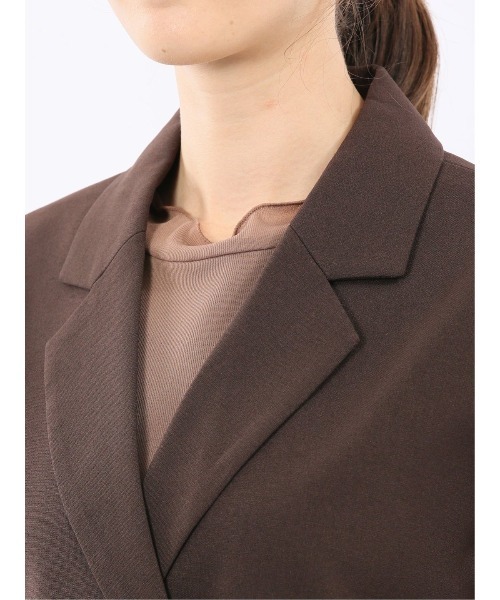 m.f.editorial(エムエフエディトリアル)の「【ストレッチ ハンドウォッシャブル】m.f.エディトリアル レディース テーラード ジレ(ベスト・レディース・グレー系その他2/ダークウッド・MEDIUM)」の20枚目の写真