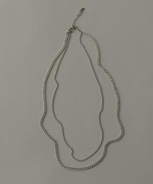 SMELLY | ステンレスダブルチェーンネックレス(ネックレス)