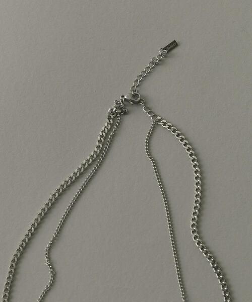 SMELLY（スメリー）の「ステンレスダブルチェーンネックレス（ネックレス・メンズ・シルバー・-）」の3枚目の写真