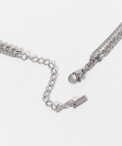 SMELLY（スメリー）の「ステンレスダブルチェーンネックレス（ネックレス・メンズ・シルバー・-）」の5枚目の写真