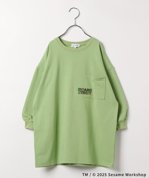 LEPSIM（レプシィム）の「【SESAME STREET／セサミストリート】【KIDS】BIGTシャツ　322209（Tシャツ/カットソー・キッズ・グレー/ホワイト/グリーン・130）」の6枚目の写真