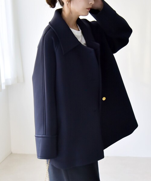 セール】quaranciel:〈手洗い可能〉ダンボール ステンカラー