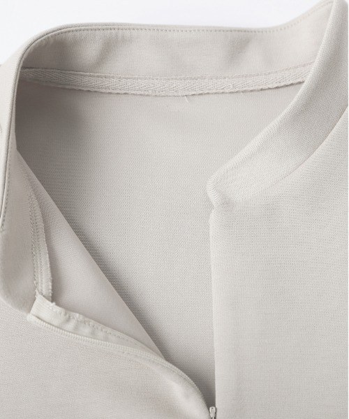 La-gemme（ラジェム）の「フロントジッププルオーバー（Tシャツ/カットソー・レディース・ブラック/グレー/ベージュ・フリー）」の5枚目の写真