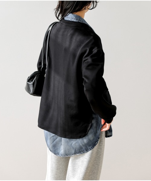 La-gemme（ラジェム）の「フロントジッププルオーバー（Tシャツ/カットソー・レディース・ブラック/グレー/ベージュ・フリー）」の16枚目の写真