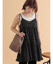 ehka sopo | 前後2WAY花柄ミニキャミワンピース(ワンピース)