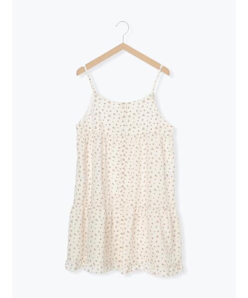 ehka sopo（エヘカソポ）の「前後2WAY花柄ミニキャミワンピース（ワンピース・レディース・ブラック/オフホワイト/ブラウン・F）」の8枚目の写真