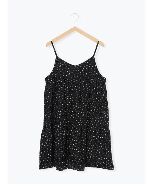 ehka sopo（エヘカソポ）の「前後2WAY花柄ミニキャミワンピース（ワンピース・レディース・ブラック/オフホワイト/ブラウン・F）」の17枚目の写真