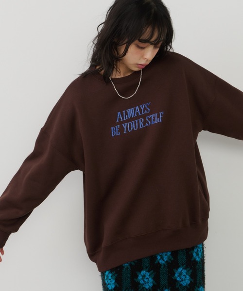 Unitage(ユニテージ)の「ビーズロゴ刺繍BIG PO(スウェット・レディース・ブラウン/ネイビー/アイボリー・FREE)」の20枚目の写真