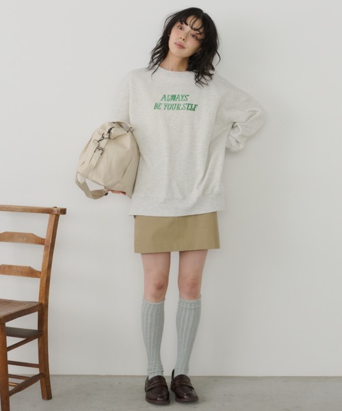 Unitage(ユニテージ)の「ビーズロゴ刺繍BIG PO(スウェット・レディース・ブラウン/ネイビー/アイボリー・FREE)」の16枚目の写真