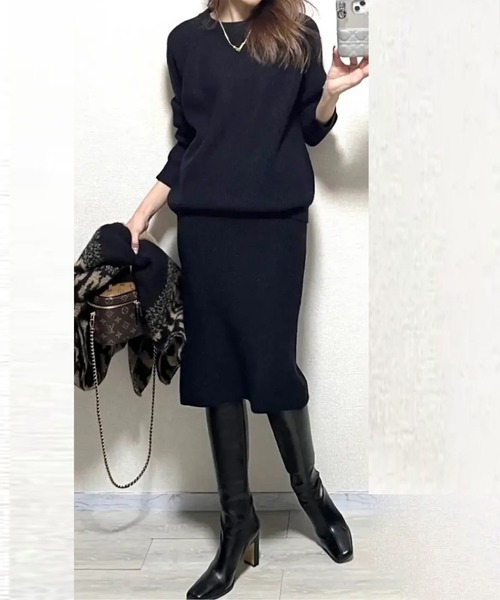 プルオーバー＆タイトスカートニットアップセット（その他トップス