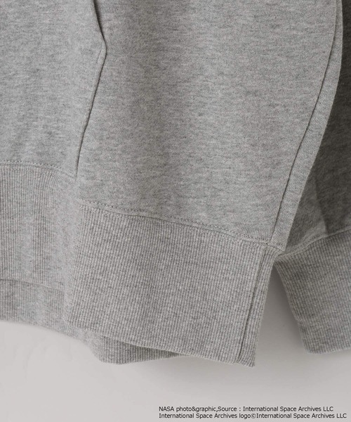LOWRYS FARM（ローリーズファーム）の「【LFM(U)】NASAスウェットフーディー　 598337（Tシャツ/カットソー・メンズ・グレー/ホワイト・MEDIUM/LARGE）」の5枚目の写真