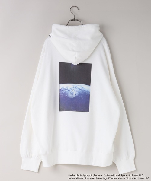 LOWRYS FARM（ローリーズファーム）の「【LFM(U)】NASAスウェットフーディー　 598337（Tシャツ/カットソー・メンズ・グレー/ホワイト・MEDIUM/LARGE）」の12枚目の写真