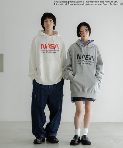 LOWRYS FARM（ローリーズファーム）の「【LFM(U)】NASAスウェットフーディー　 598337（Tシャツ/カットソー・メンズ・グレー/ホワイト・MEDIUM/LARGE）」の14枚目の写真