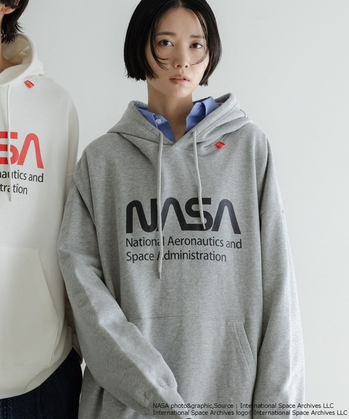 LOWRYS FARM（ローリーズファーム）の「【LFM(U)】NASAスウェットフーディー　 598337（Tシャツ/カットソー・メンズ・グレー/ホワイト・MEDIUM/LARGE）」の18枚目の写真